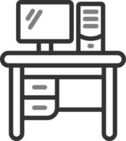 Office Table Vector Icon