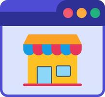 Web Online Shop Vector Icon