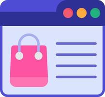 Web Shopping Online Vector Icon