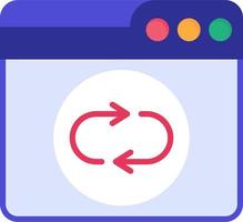Web Sync Vector Icon