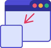 Web Minimize Vector Icon