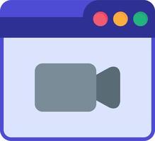 Web Video Call Vector Icon