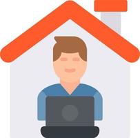 Work From Home Vector Icon