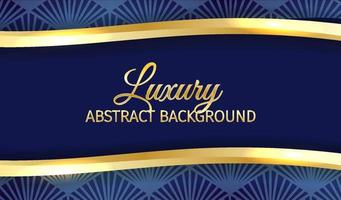 Blue and Gold Luxury Abstract Background vector