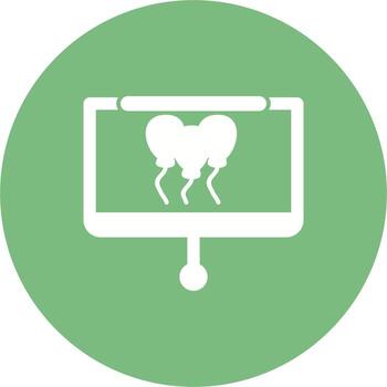 icono de vector de presentación