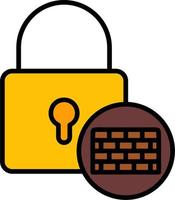 icono de vector de firewall