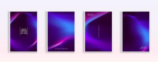 Pastel gradient backgrounds vector set. Soft tender colourful abstract liquid shape design template abstract background for app, web design, webpages, banners, greeting cards. Vector design.