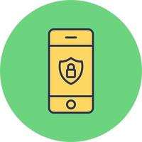 Mobile Security Vector Icon