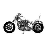 old motorcycle vintage garage vector