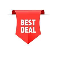 Best deal banner vector template. Modern web element design.