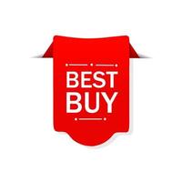 Best buy banner. Sale template design. Vector illustration.