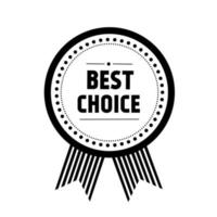 Best choice sign. Best choice badge label seal, burst, or sticker icon. Vector. vector