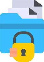 Folder Security Vector Icon