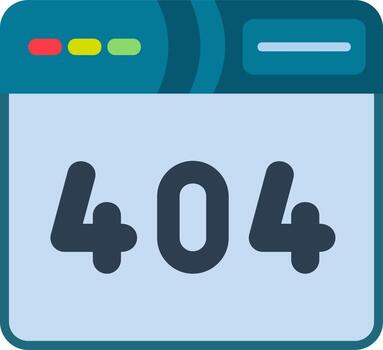 404 Error Vector Icon