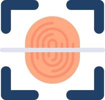 Fingerprint Scanner Vector Icon