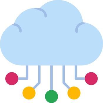 Cloud Computing Vector Icon