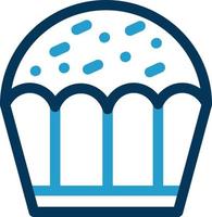 diseño de icono de vector de cupcake