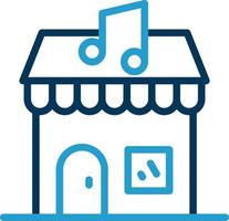 Music Shop Vector Icon Design