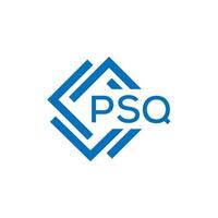 PSQ letter logo design on white background. PSQ creative circle letter logo concept. PSQ letter design. vector