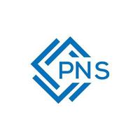 PNS letter logo design on white background. PNS creative circle letter logo concept. PNS letter design. vector