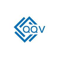 qqv letra logo diseño en blanco antecedentes. qqv creativo circulo letra logo concepto. qqv letra diseño. vector
