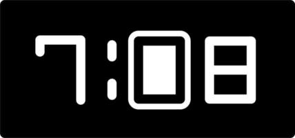 Digital Clock Vector Icon