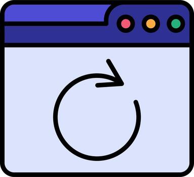 Web Reload Vector Icon