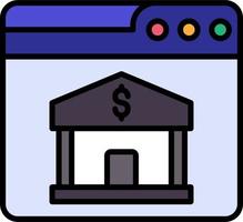 Web Online Banking Vector Icon