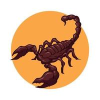 hand drawn scorpion animal vector