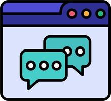 Web Chat Vector Icon