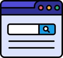 web buscar motor vector icono