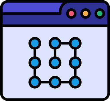 web modelo vector icono