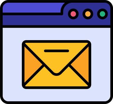 Browser Mail Vector Icon