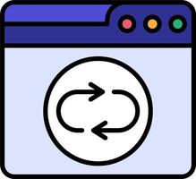 Web Sync Vector Icon