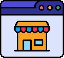 Web Online Shop Vector Icon