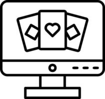 Gambling Online Vector Icon