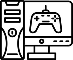 icono de vector de juego de computadora