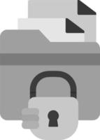 Folder Security Vector Icon