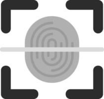 Fingerprint Scanner Vector Icon