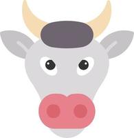 icono de vector de vaca