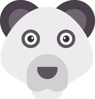icono de vector de panda