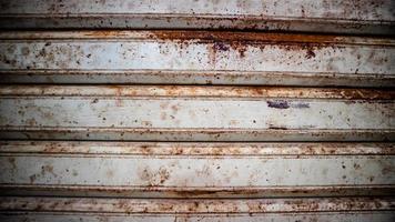 rusted iron striped garage door photo