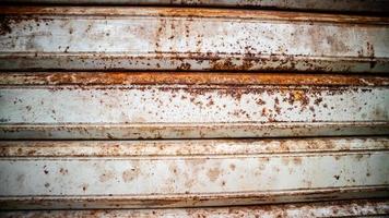 rusted iron striped garage door photo