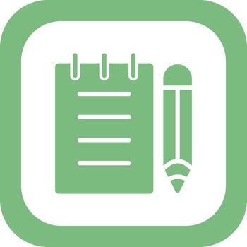 icono de vector de notas