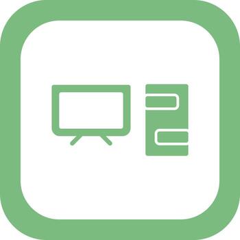 icono de vector de computadora