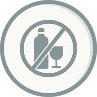 No Alcohol Vector Icon