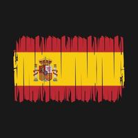 Spain Flag Brush Vector