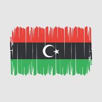 Libya Flag Brush Vector