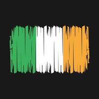 Ireland Flag Brush Vector