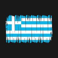 Greece Flag Brush Vector
